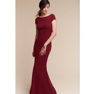 Madison BHLDN Bordeaux gown
